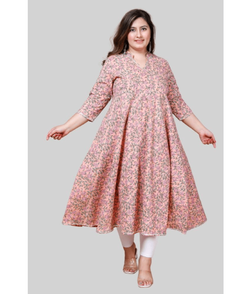 miravan - Multicoloured Cotton Women's Anarkali Kurti ( Pack of 1 ) - Kurtis, Tunics | Buy online on ZillyBuy