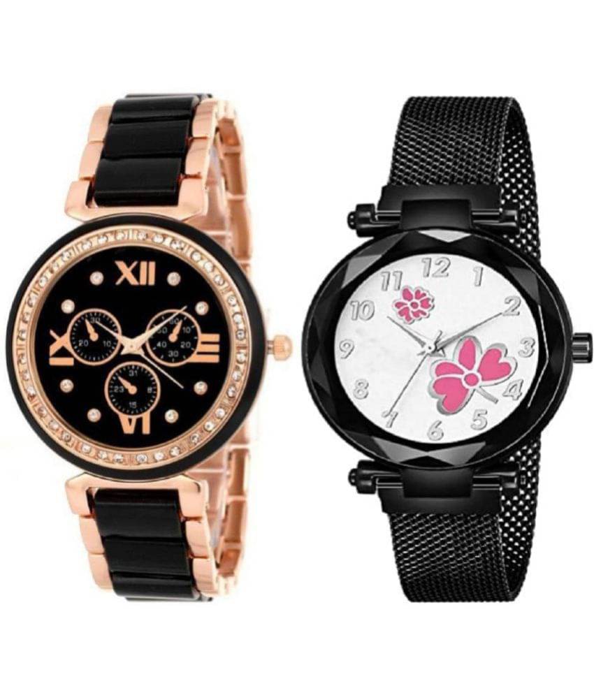 newmen - Analog Watch Watches Combo For Women and Girls ( Pack of 2 ) newmen - Analog Watch Watches Combo For Women and Girls ( Pack of 2 )