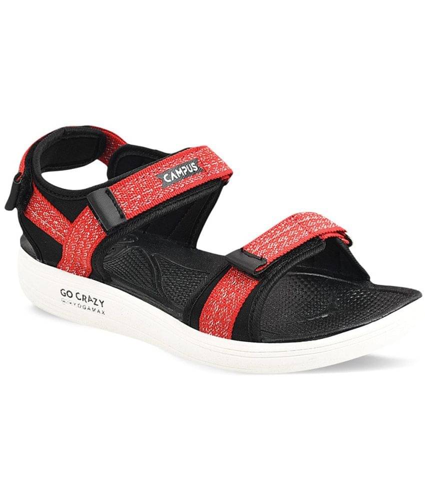     			Campus Black Floater Sandals