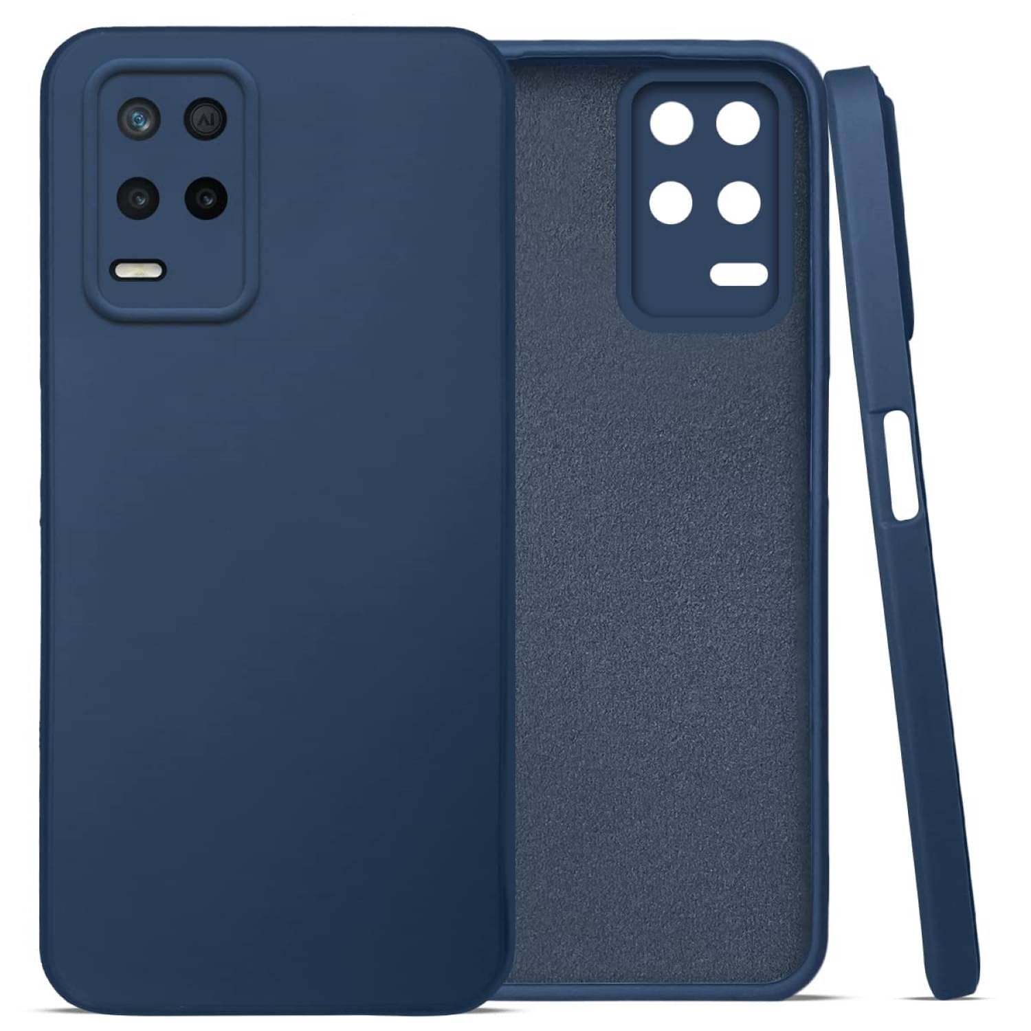 Case Vault Covers - Blue Silicon Plain Cases Compatible For Realme 8s 5G ( Pack of 1 ) Case Vault Covers - Blue Silicon Plain Cases Compatible For Realme 8s 5G ( Pack of 1 )