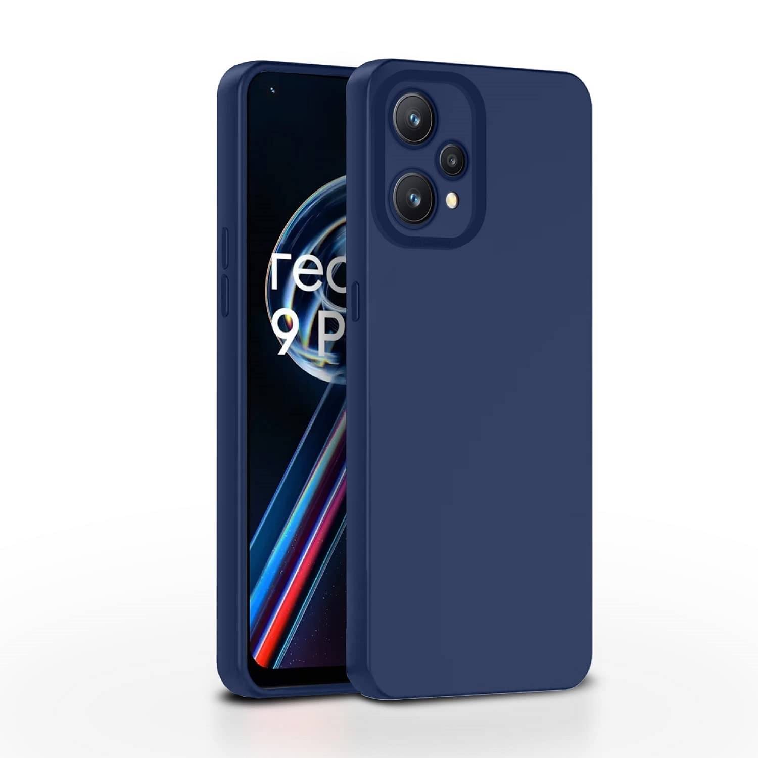 Case Vault Covers - Blue Silicon Plain Cases Compatible For Realme 9 4G ( Pack of 1 ) Case Vault Covers - Blue Silicon Plain Cases Compatible For Realme 9 4G ( Pack of 1 )