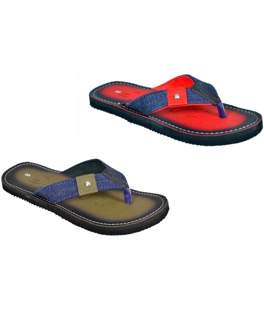     			Crazy Bunny Multicolor Men's Combo Slipper