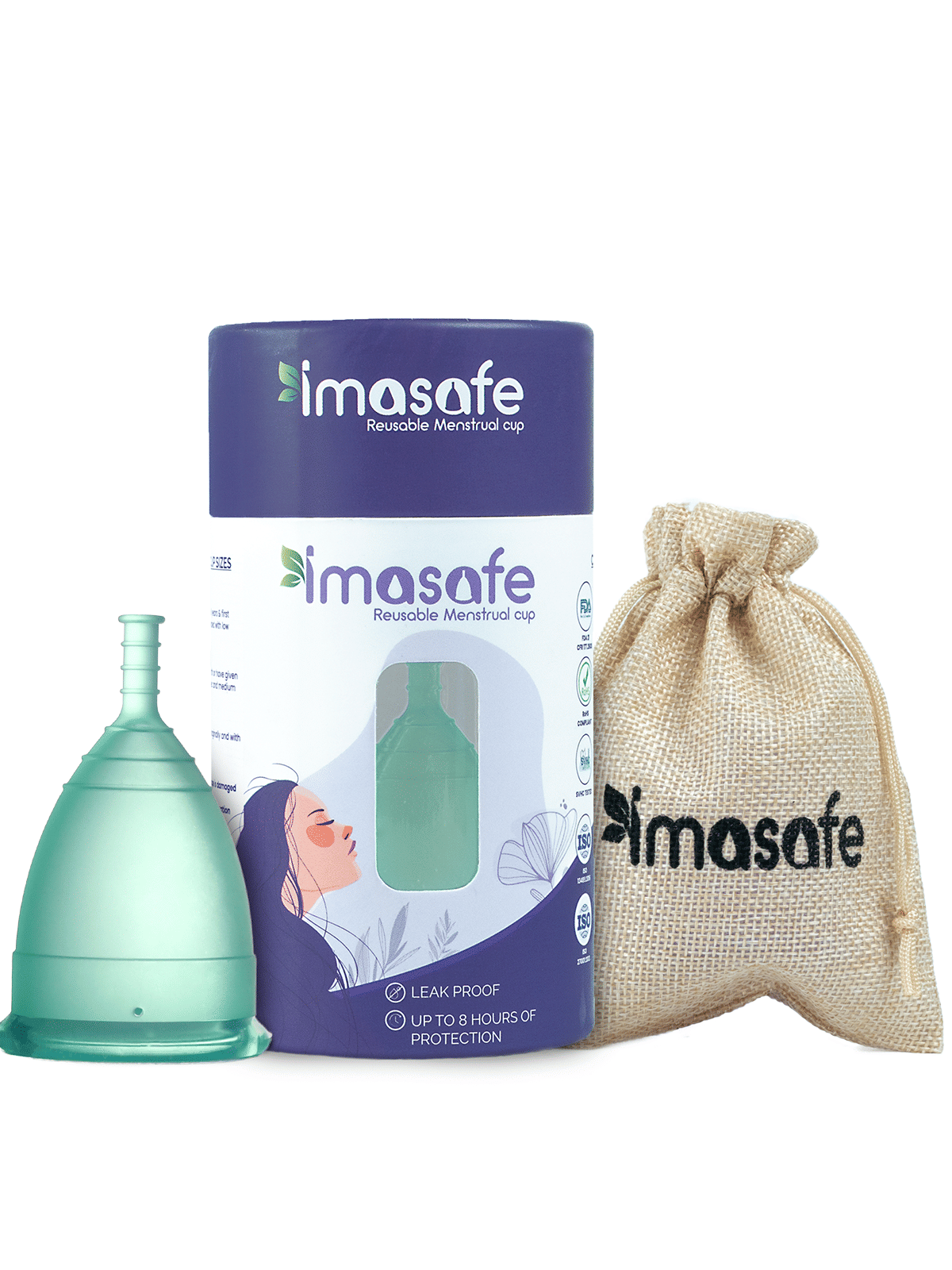     			Imasafe - Silicone Reusable Menstrual Cup Small ( Pack of 1 )