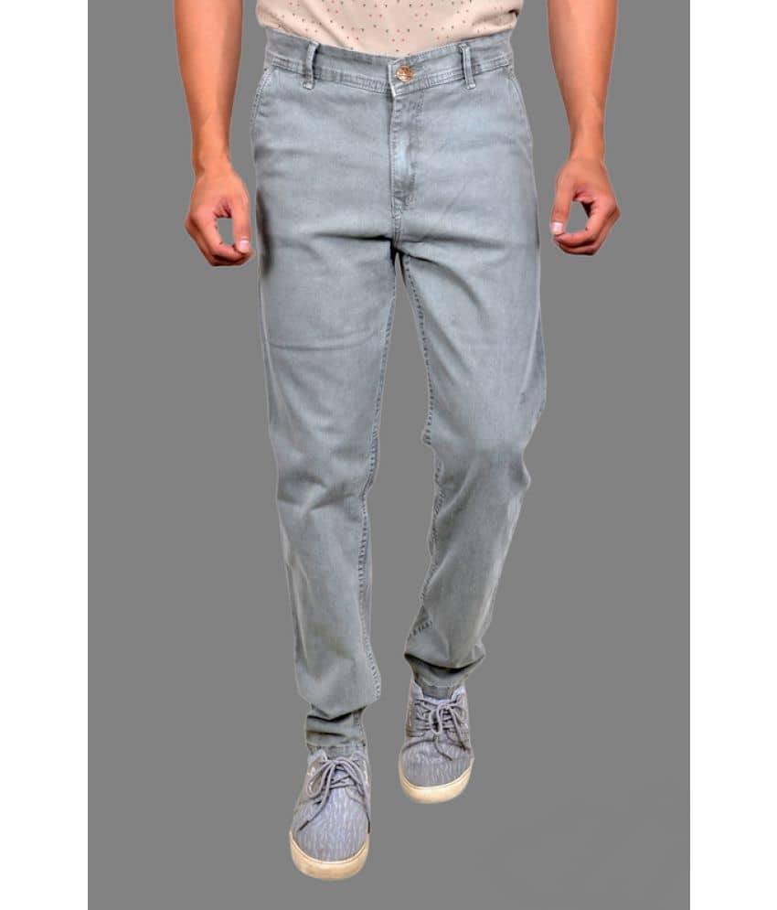 MOUDLIN - Grey Denim Slim Fit Men's Jeans ( Pack of 1 ) - Jeans | Buy online on ZillyBuy