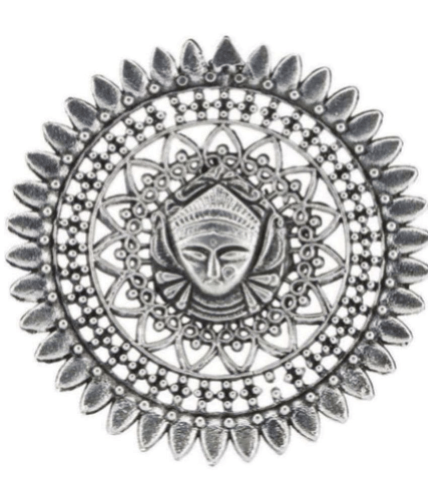 PUJVI - Silver Rings ( Pack of 1 )