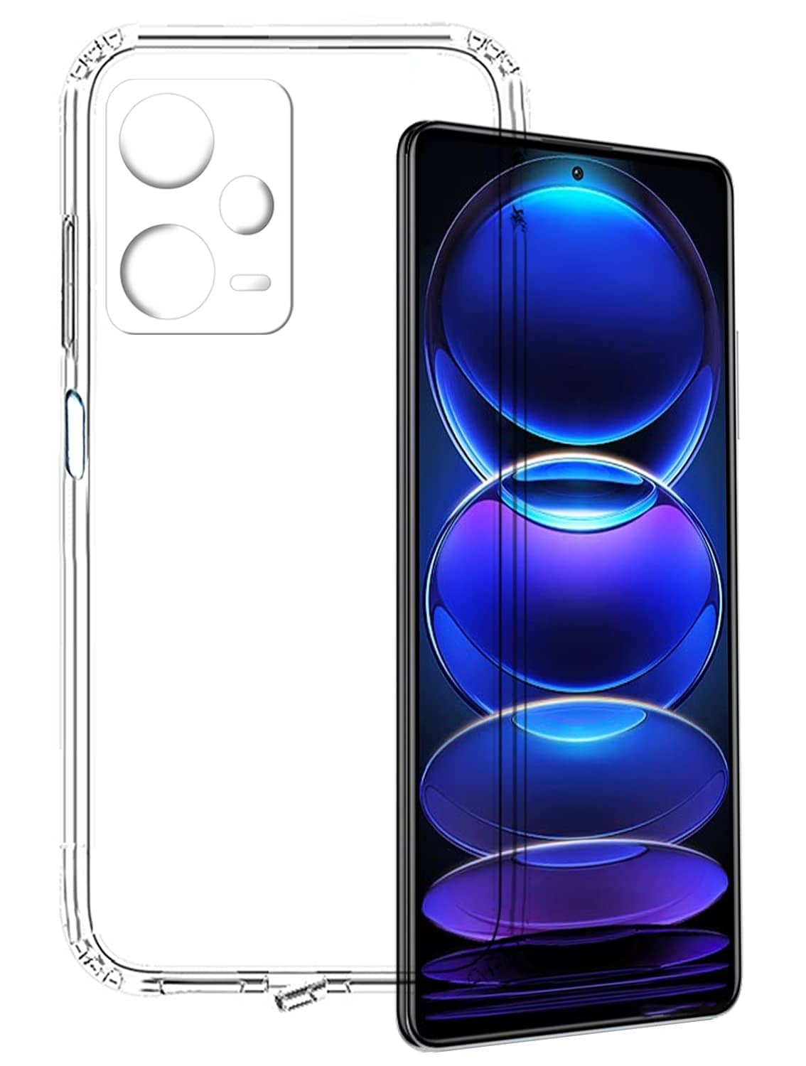 ZAMN - Transparent Silicon Silicon Soft cases Compatible For Redmi Note 12 Pro Plus 5G ( Pack of 1 )