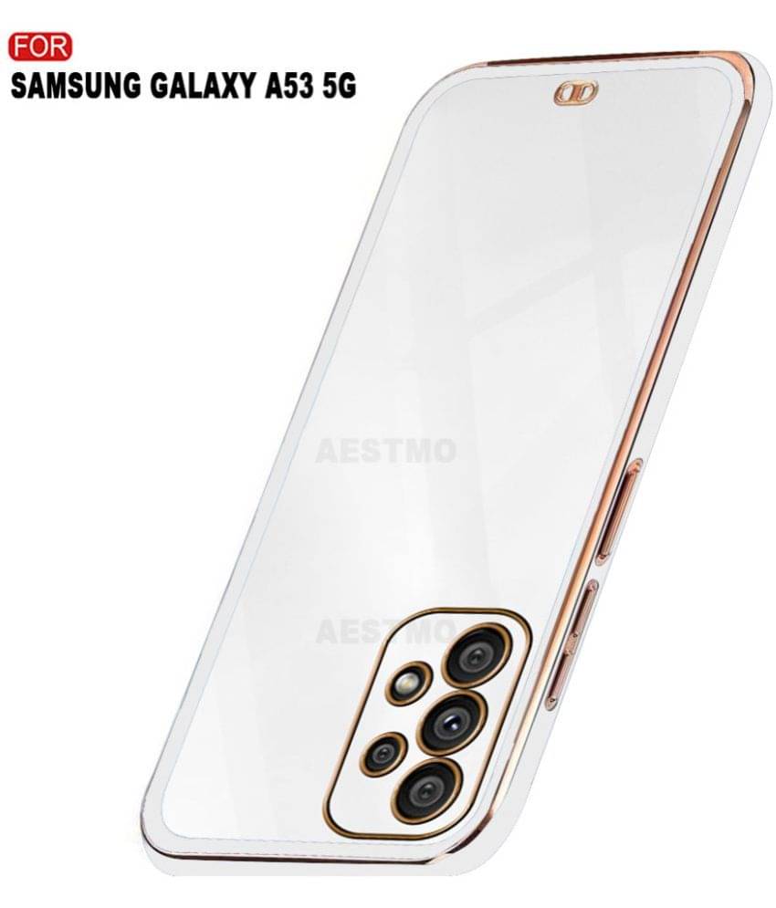 AESTMO - White Polycarbonate Plain Cases Compatible For Samsung Galaxy A53 5G ( Pack of 1 ) AESTMO - White Polycarbonate Plain Cases Compatible For Samsung Galaxy A53 5G ( Pack of 1 )