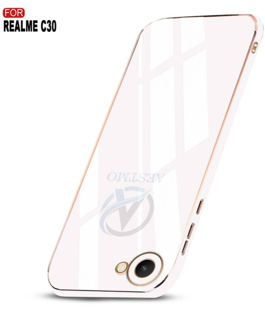 AESTMO - White Polycarbonate Plain Cases Compatible For Realme c30 ( Pack of 1 ) AESTMO - White Polycarbonate Plain Cases Compatible For Realme c30 ( Pack of 1 )