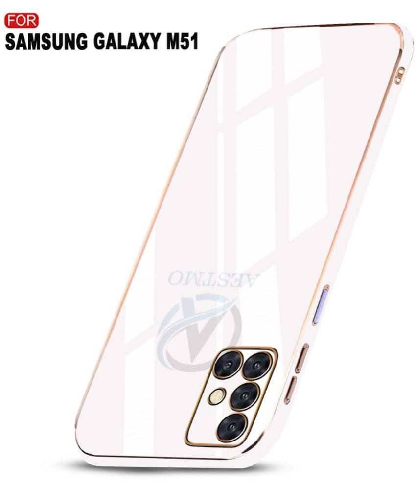 AESTMO - White Polycarbonate Plain Cases Compatible For Samsung Galaxy M51 ( Pack of 1 ) AESTMO - White Polycarbonate Plain Cases Compatible For Samsung Galaxy M51 ( Pack of 1 )