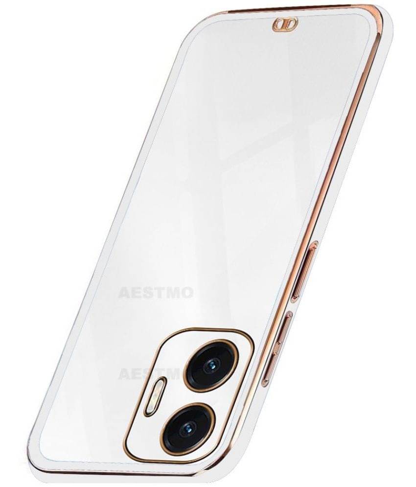 AESTMO - White Silicon Plain Cases Compatible For Vivo T1 Pro 5G ( Pack of 1 ) AESTMO - White Silicon Plain Cases Compatible For Vivo T1 Pro 5G ( Pack of 1 )
