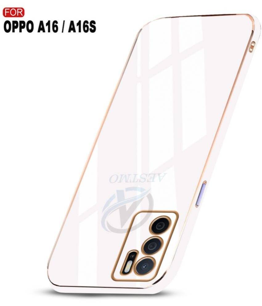 AESTMO - White Silicon Plain Cases Compatible For Oppo A16 ( Pack of 1 ) AESTMO - White Silicon Plain Cases Compatible For Oppo A16 ( Pack of 1 )