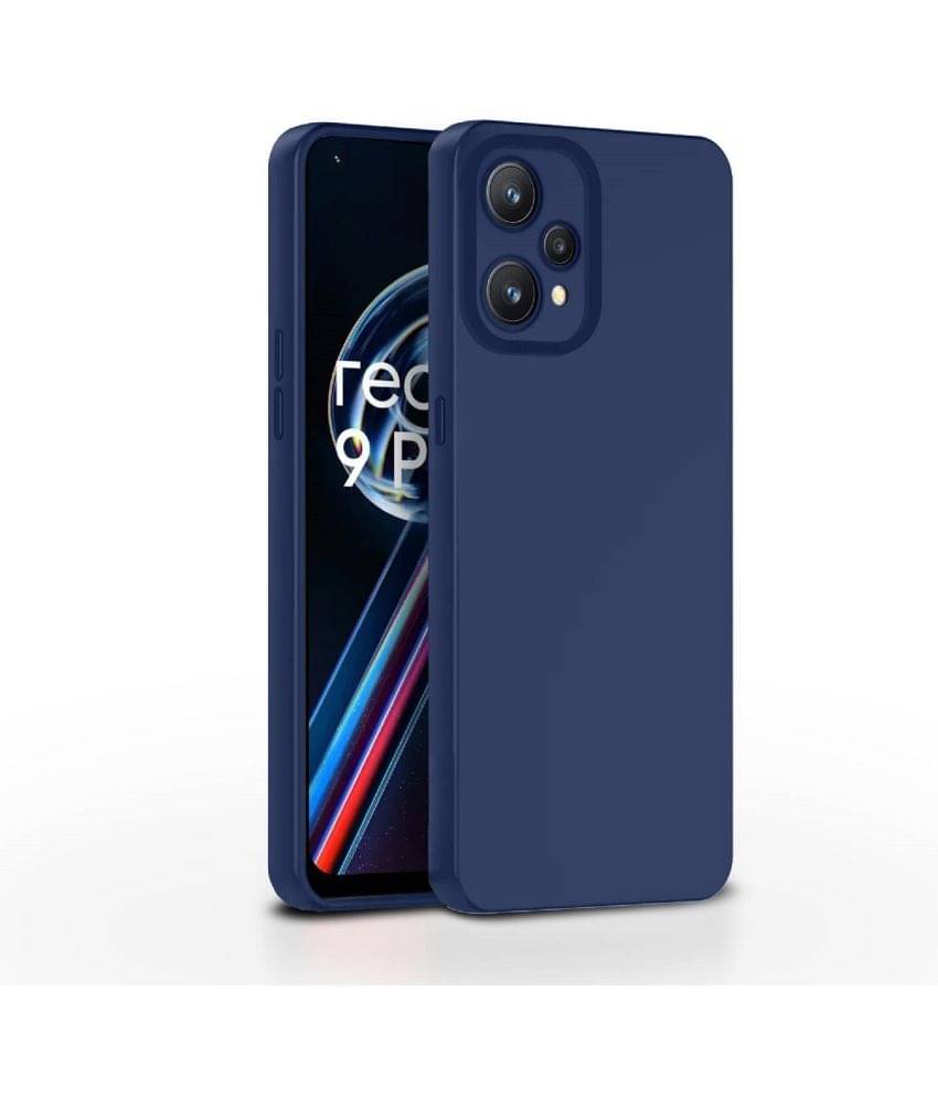     			CASE VA - Blue Silicon Plain Cases Compatible For Realme 9 4G ( Pack of 1 )