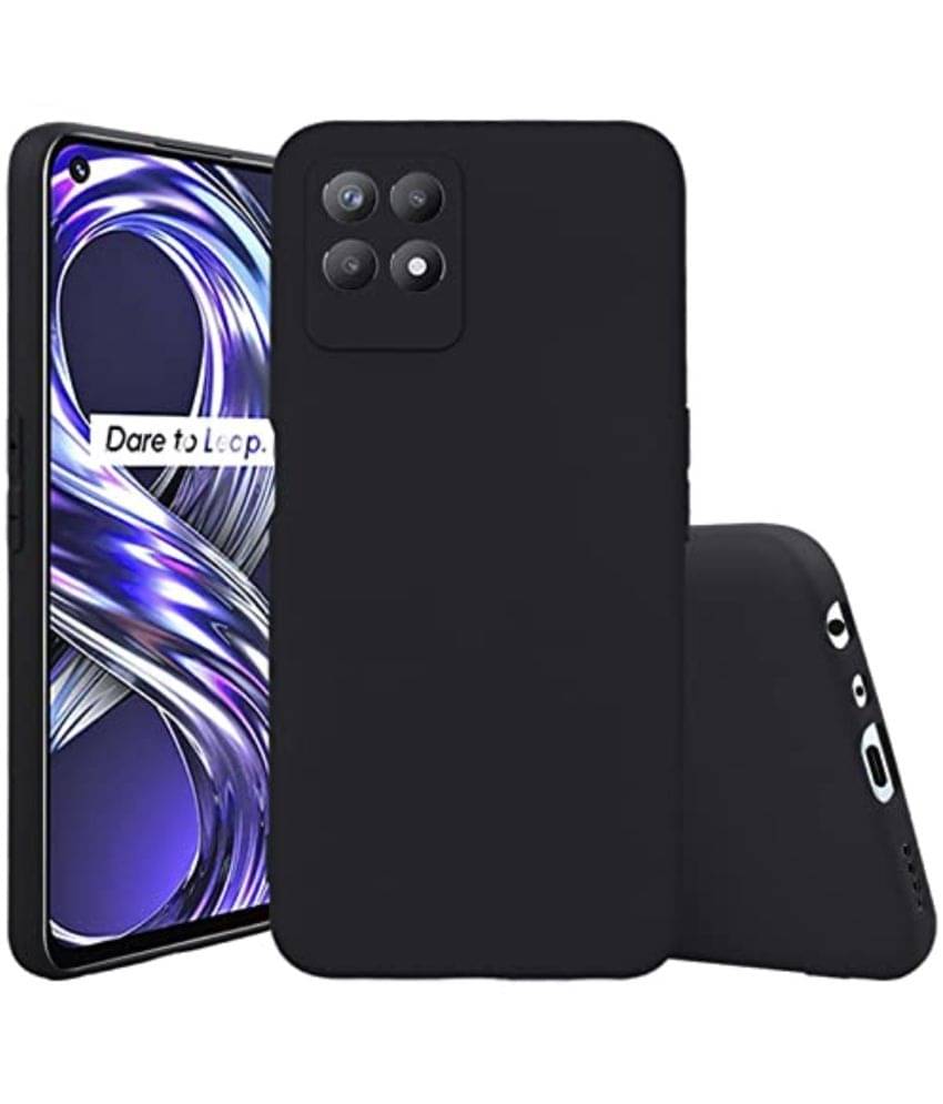 Case Vault Covers - Black Silicon Plain Cases Compatible For Realme Narzo 50 ( Pack of 1 ) Case Vault Covers - Black Silicon Plain Cases Compatible For Realme Narzo 50 ( Pack of 1 )