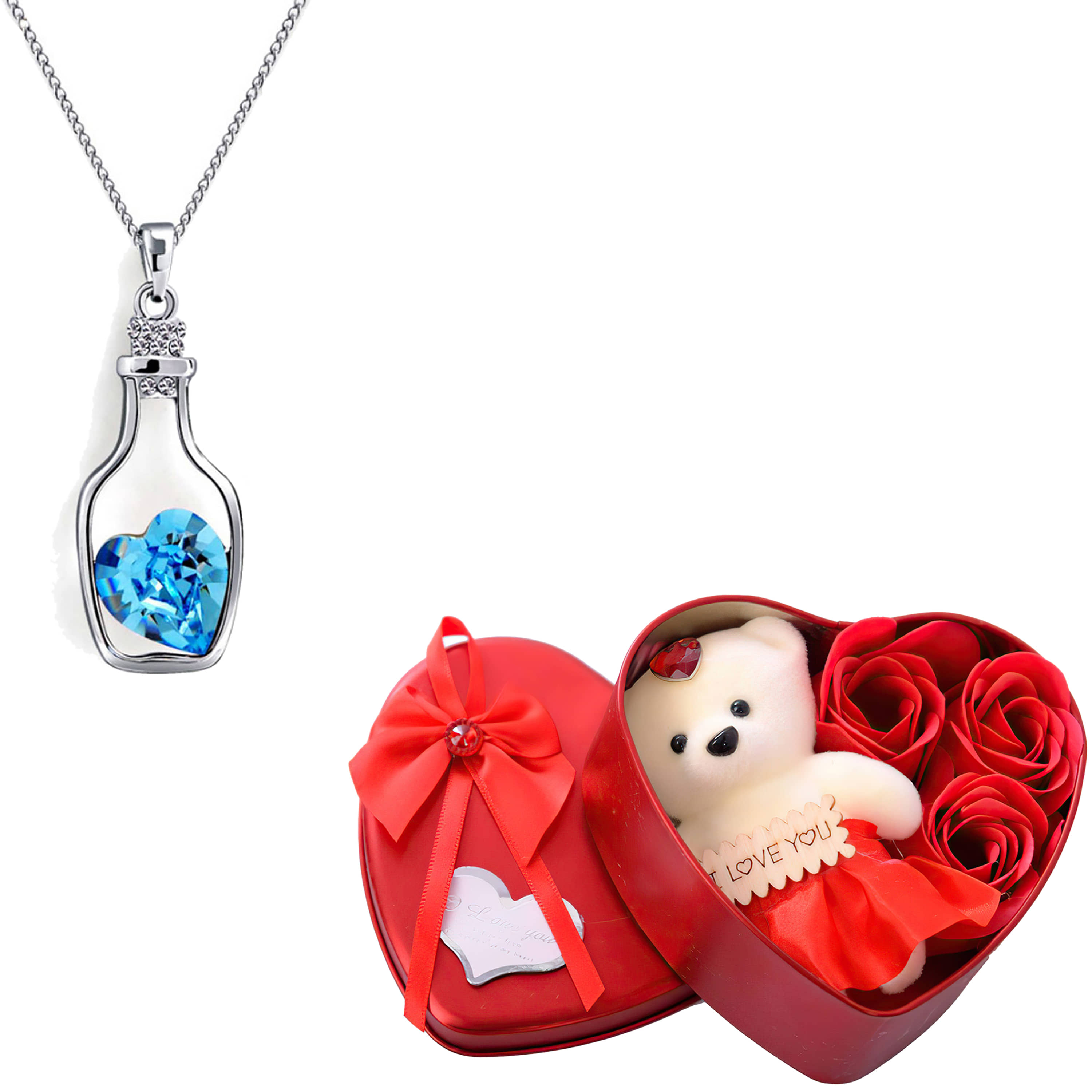 FASHION FRILL - Blue Pendant ( Pack of 2 )