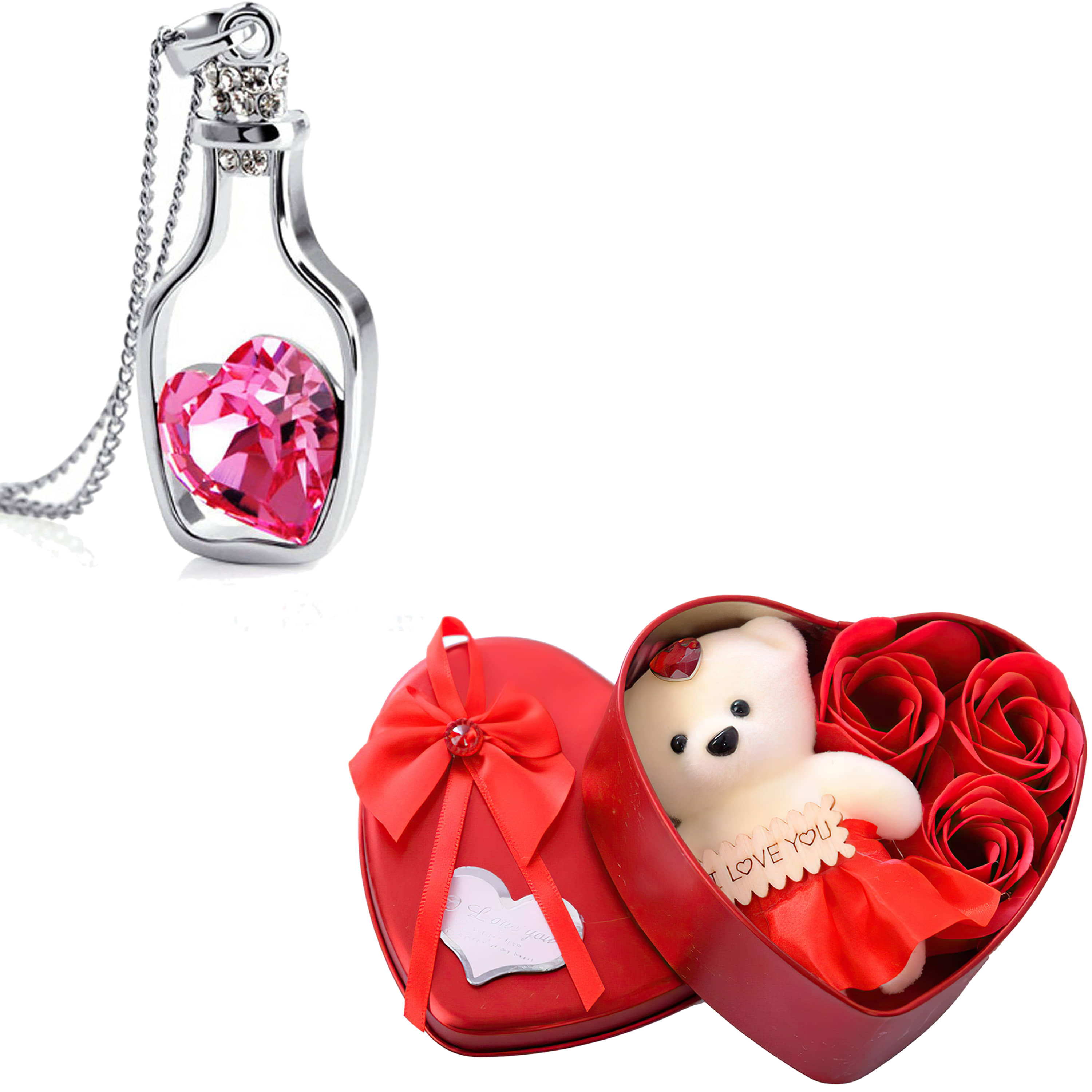 FASHION FRILL - Pink Pendant ( Pack of 2 )