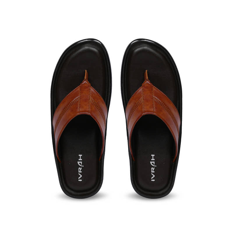 IVRAH - Brown Men's Leather Slipper