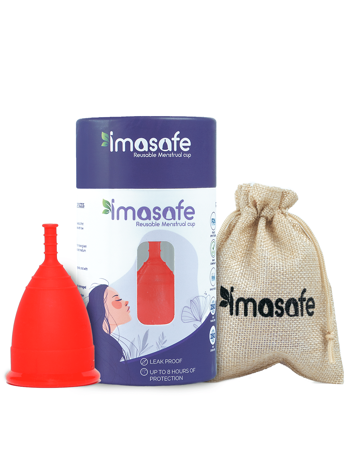 Imasafe - Silicone Reusable Menstrual Cup Large ( Pack of 1 ) Imasafe - Silicone Reusable Menstrual Cup Large ( Pack of 1 )
