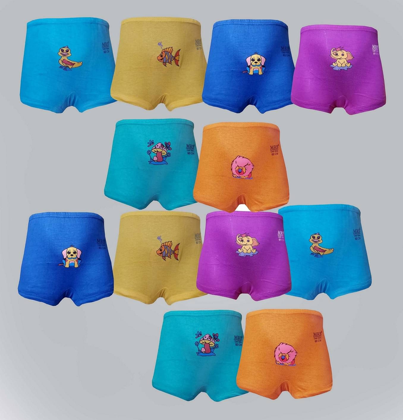     			MRB - Multicolor Cotton Boys Briefs ( Pack of 12 )