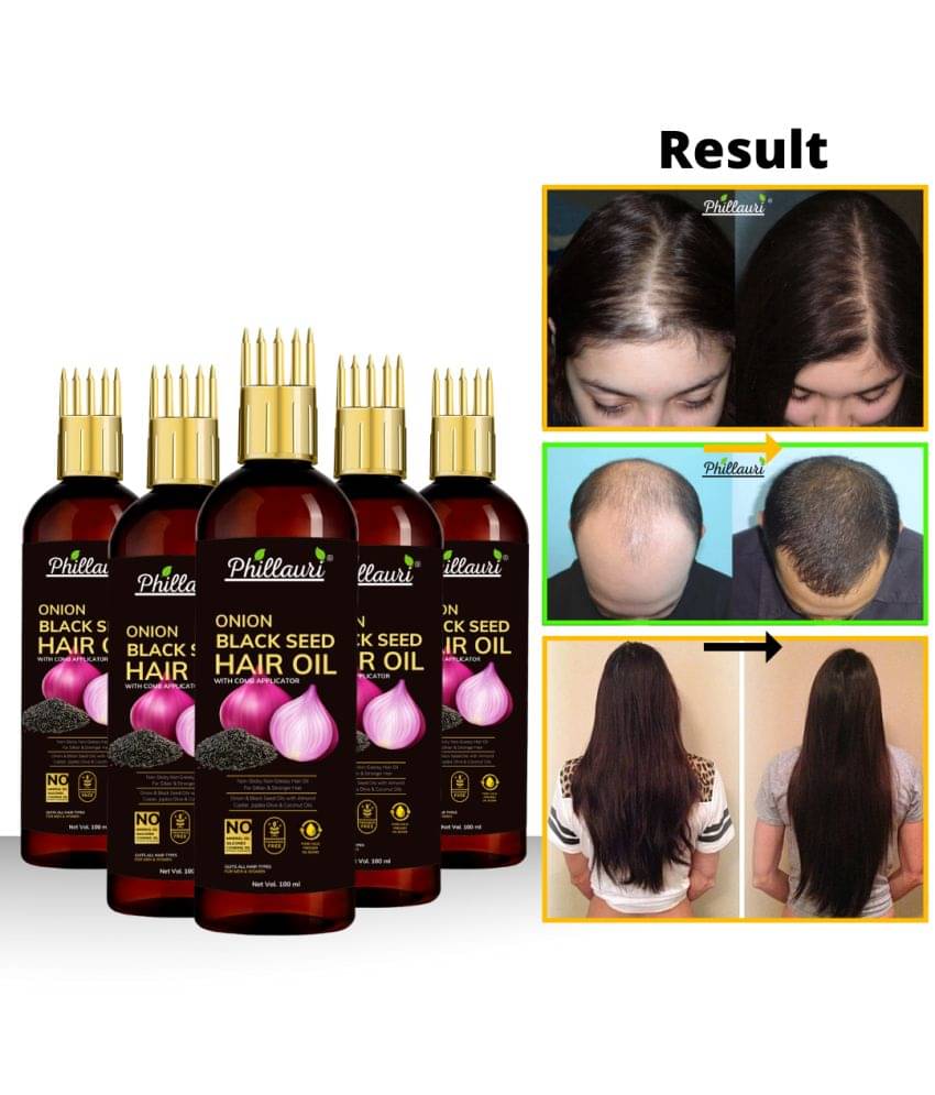 Phillauri - Hair Growth Onion Oil 500 ml ( Pack of 5 ) Phillauri - Hair Growth Onion Oil 500 ml ( Pack of 5 )
