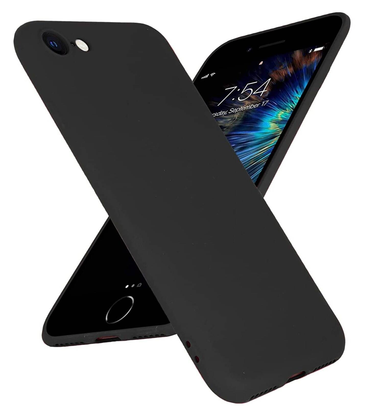 Spectacular Ace - Black Silicon Plain Cases Compatible For Apple iPhone 6S Plus ( Pack of 1 )     			Spectacular Ace - Black Silicon Plain Cases Compatible For Apple iPhone 6S Plus ( Pack of 1 )