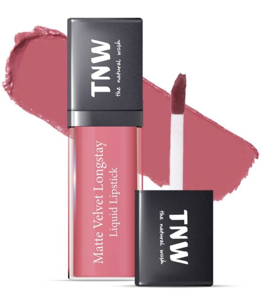 TNW - The Natural Wash Matte Velvet Longtay Liquid Lipstick(04) Pinktastic Pink, 5Ml