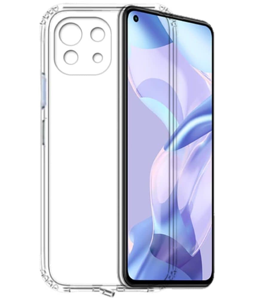 ZAMN - Transparent Silicon Silicon Soft cases Compatible For Mi 11 Lite NE 5G ( Pack of 1 )