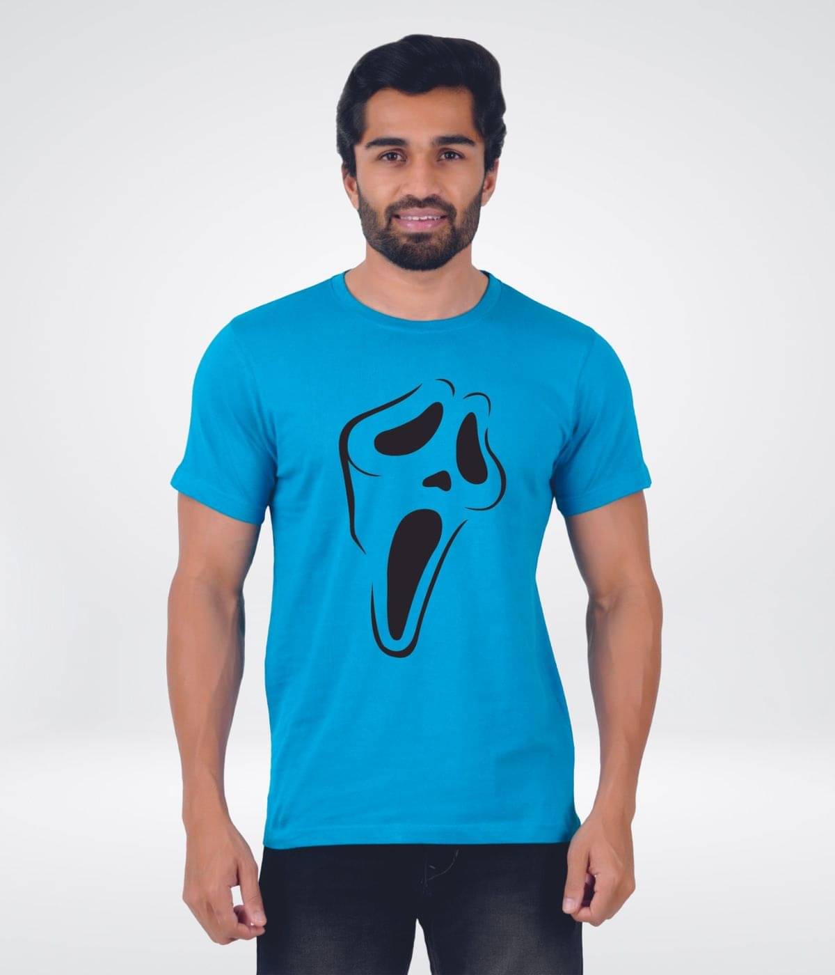     			ferocious Pack of 1 Cotton Regular Fit Men's T-Shirt ( Blue )