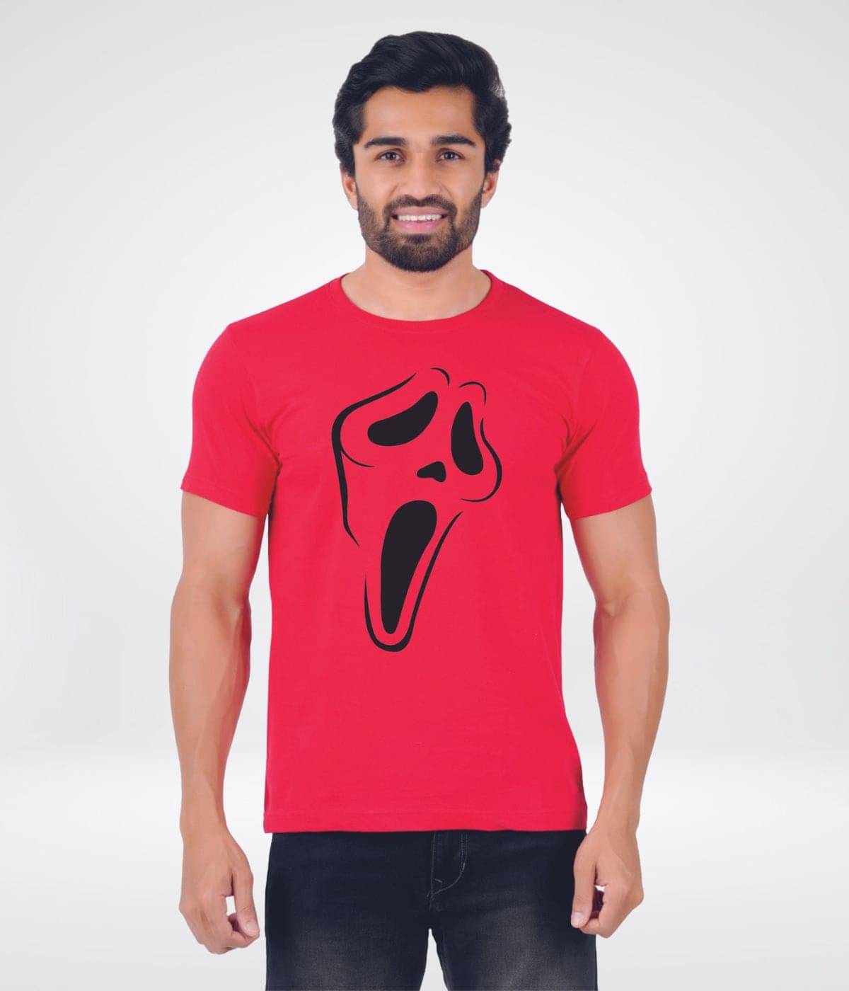 ferocious Pack of 1 Cotton Regular Fit Men's T-Shirt ( Red ) ferocious Pack of 1 Cotton Regular Fit Men's T-Shirt ( Red )