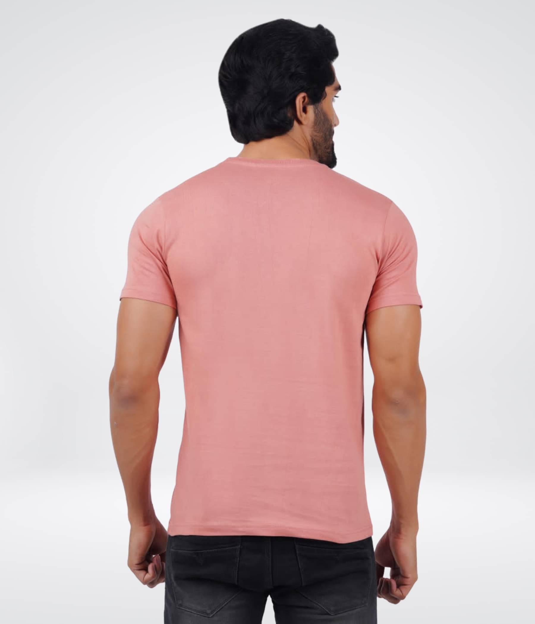 ferocious Pack of 1 Cotton Regular Fit Men's T-Shirt ( Rose Gold ) ferocious Pack of 1 Cotton Regular Fit Men's T-Shirt ( Rose Gold )