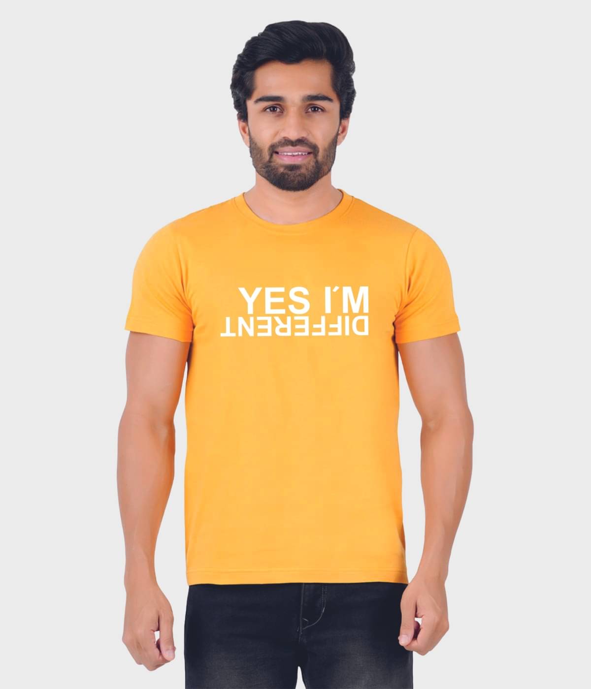     			ferocious Pack of 1 Cotton Regular Fit Men's T-Shirt ( Yellow )