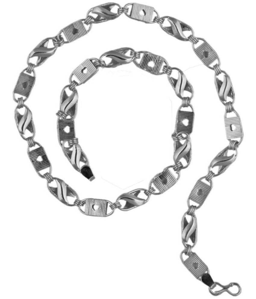 shankhraj mall - Silver Plated Brass Chain ( Pack of 1 ) shankhraj mall - Silver Plated Brass Chain ( Pack of 1 )