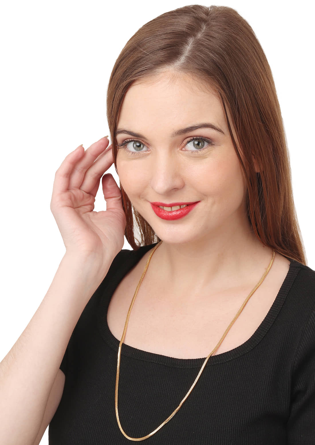AanyaCentric - Gold Plated Brass Chain ( Pack of 1 )