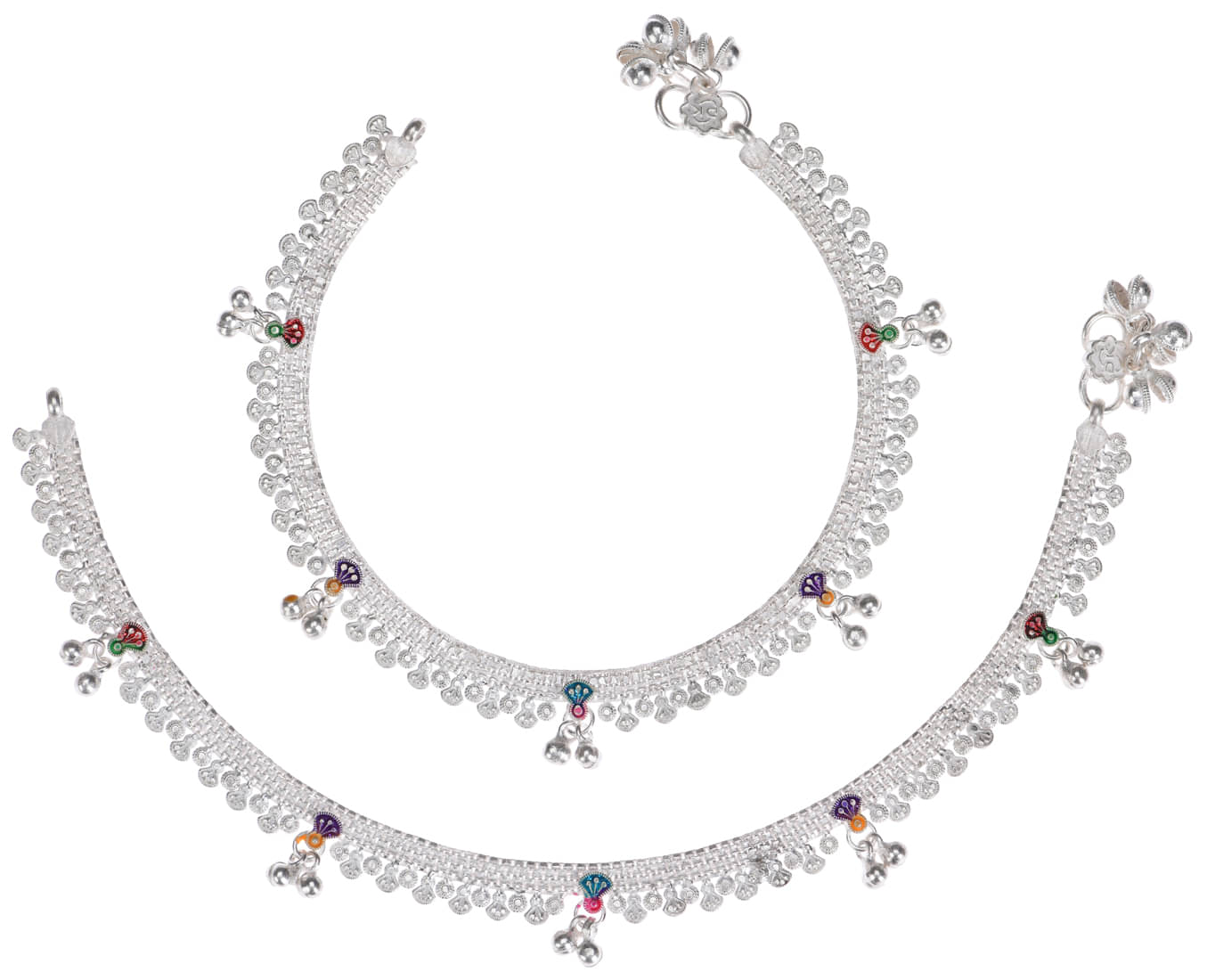     			AanyaCentric - Silver Anklets ( Pack of 1 )
