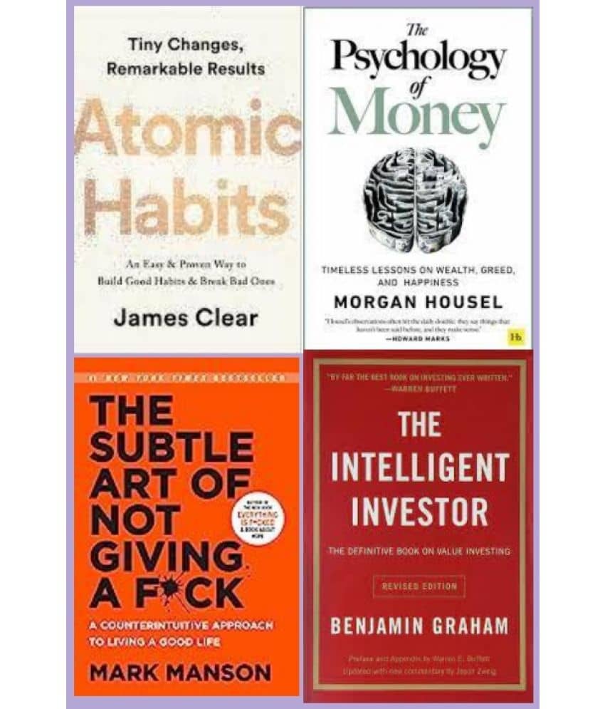 Atomic Habits + The Psychology of Money + The Subtle Art + The Intelligent Investor - Stationery | Buy online on ZillyBuy