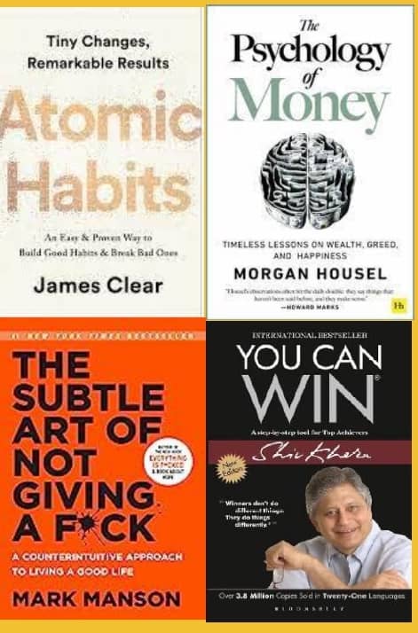 Atomic Habits + The Psychology of Money + The Subtle Art + You Can Win