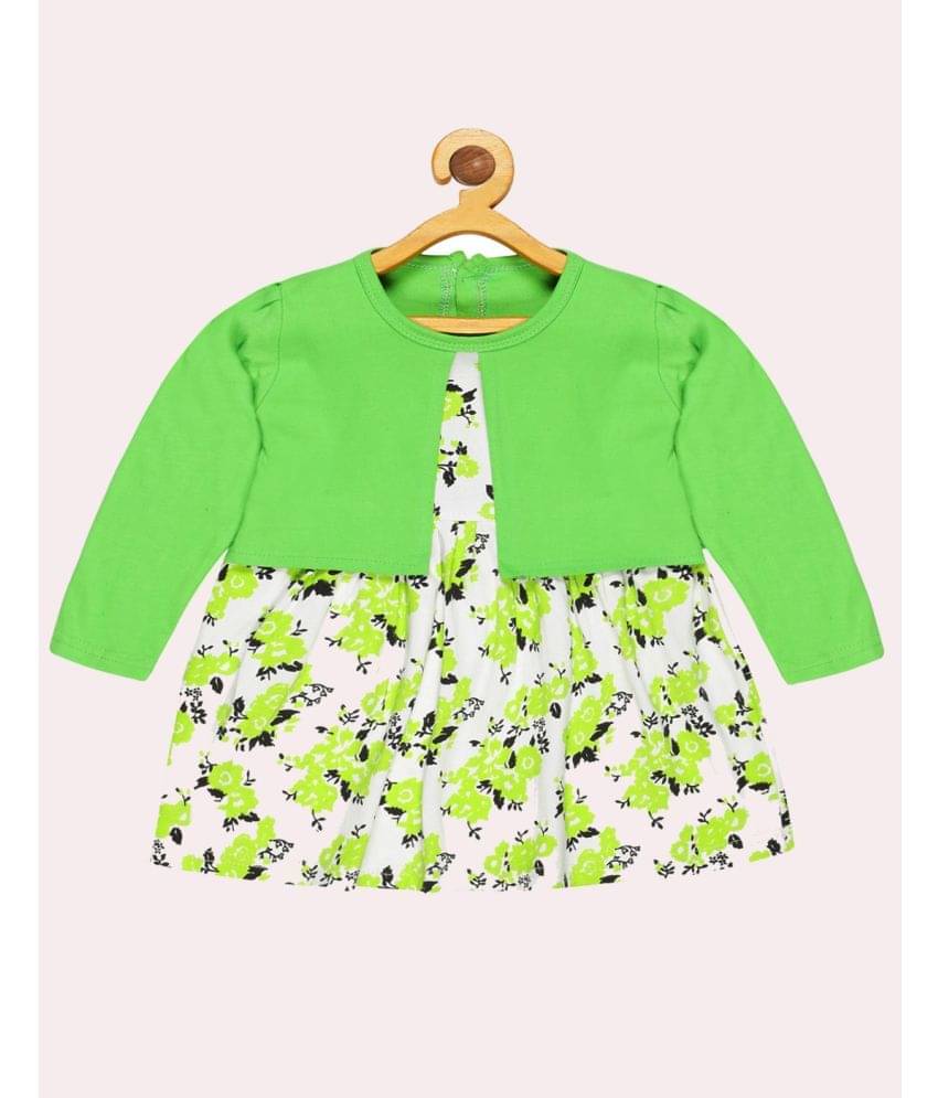 Babeezworld Cotton Frock For Girls ( Pack of 1 , Green ) Babeezworld Cotton Frock For Girls ( Pack of 1 , Green )