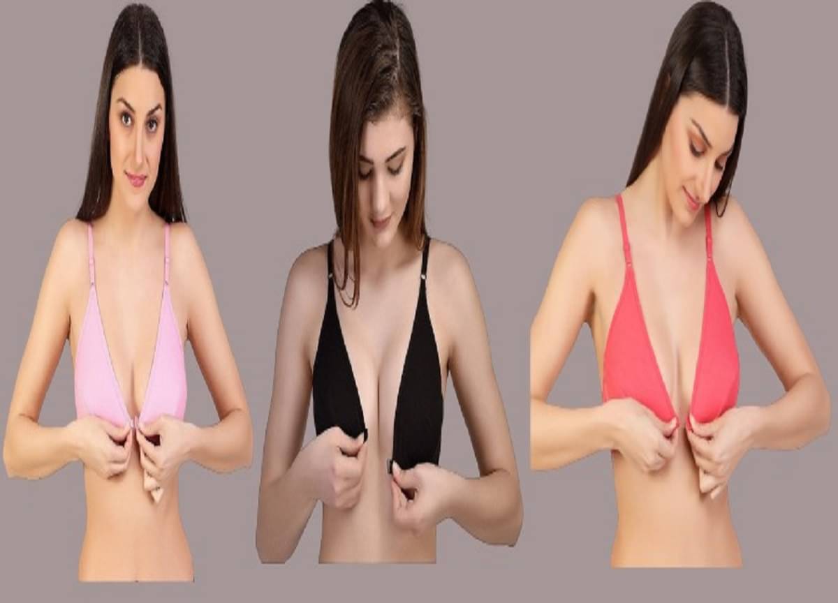    			Desiprime Pack of 3 Cotton Non Padded Women's T-Shirt Bra ( Multicolor )