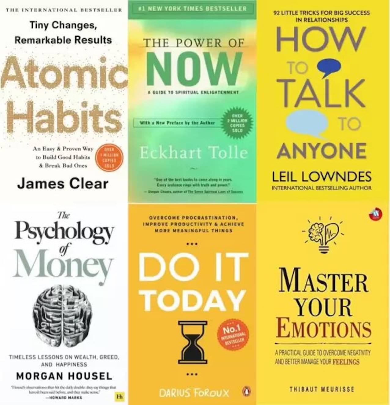 Do It Today Combo 3 By James Clear, Morgan Housel, Eckhart Tolle, Thibaut Meurisse, Leil Lowndes Do It Today Combo 3 By James Clear, Morgan Housel, Eckhart Tolle, Thibaut Meurisse, Leil Lowndes