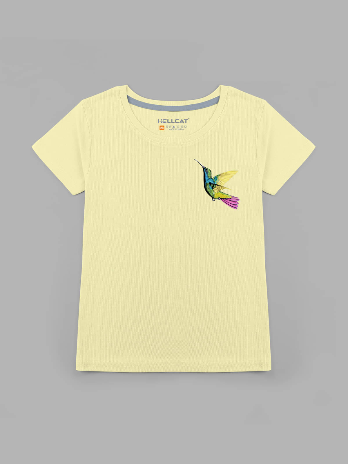     			HELLCAT Pack of 1 Girls Cotton Blend T-Shirt ( Yellow )