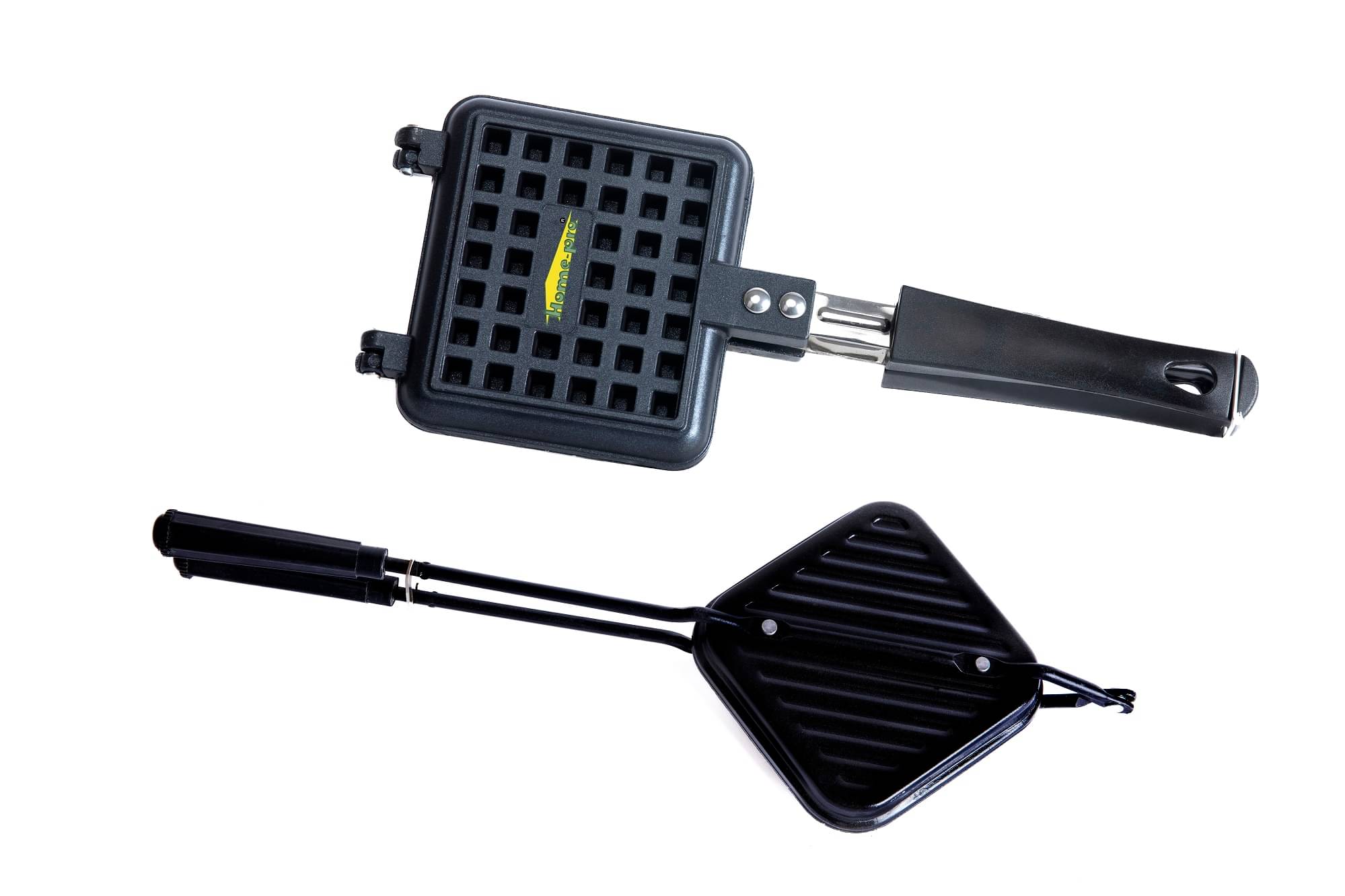     			HomePro-Non Stick Waffle Maker & Grill Toaster Bakelite Handle Combo Pack