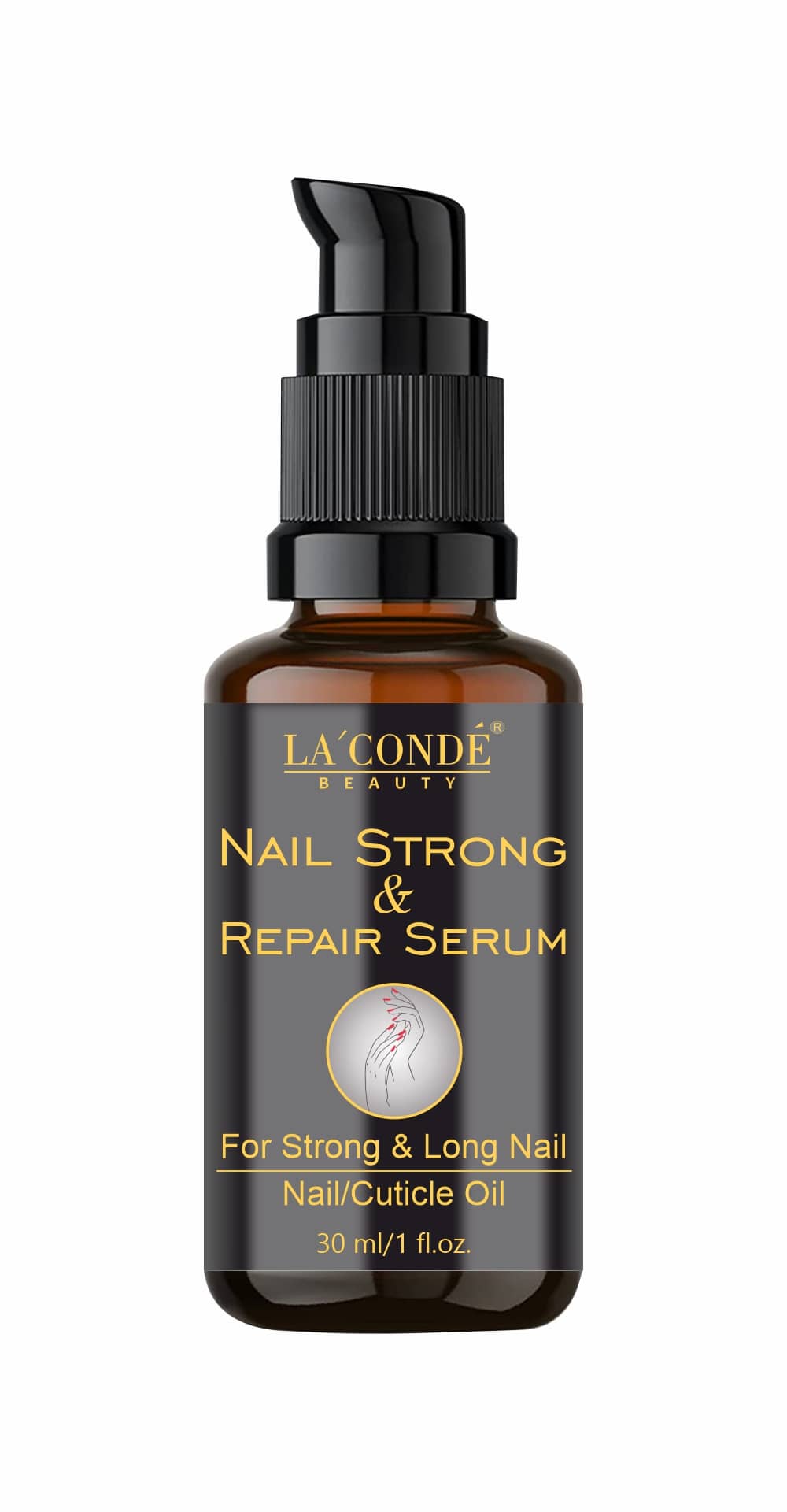 La'Conde Nail Repair Serum for Stronger Nails Liquid Nail Treatment 30 mL