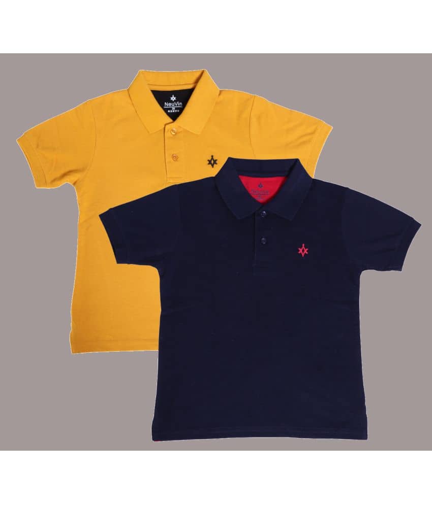 NEUVIN Pack of 1 Boys Cotton Blend T-Shirt ( Multi Color )