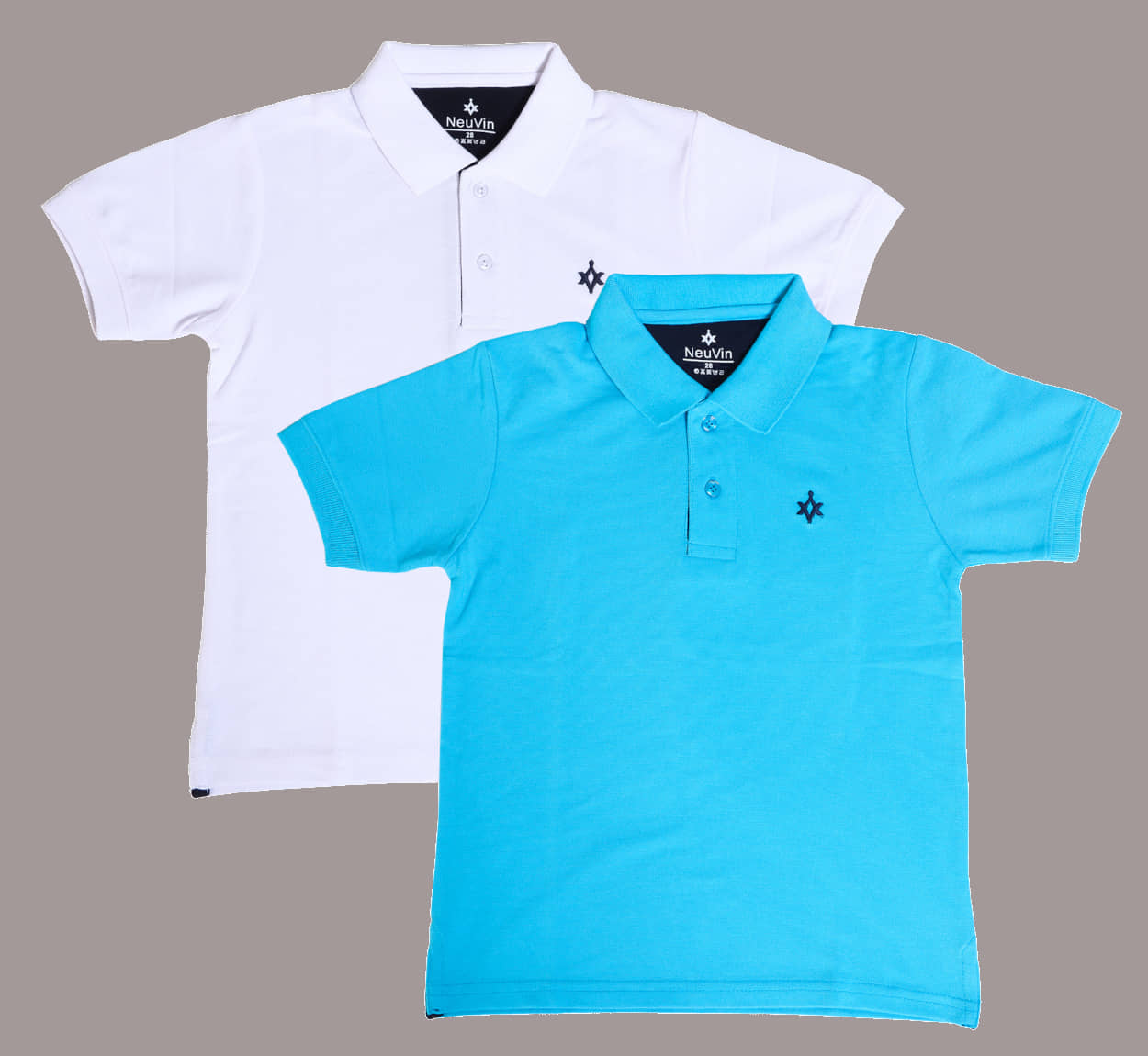 NEUVIN Pack of 2 Boys Cotton Blend T-Shirt ( Multi Color )