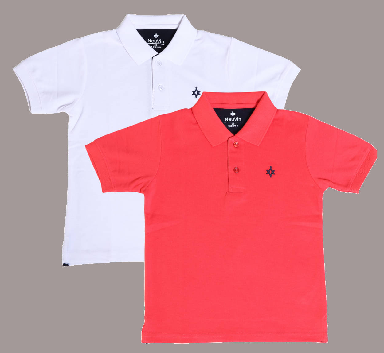     			NEUVIN Pack of 1 Boys Cotton Blend Polo T-Shirt ( Multi Color )