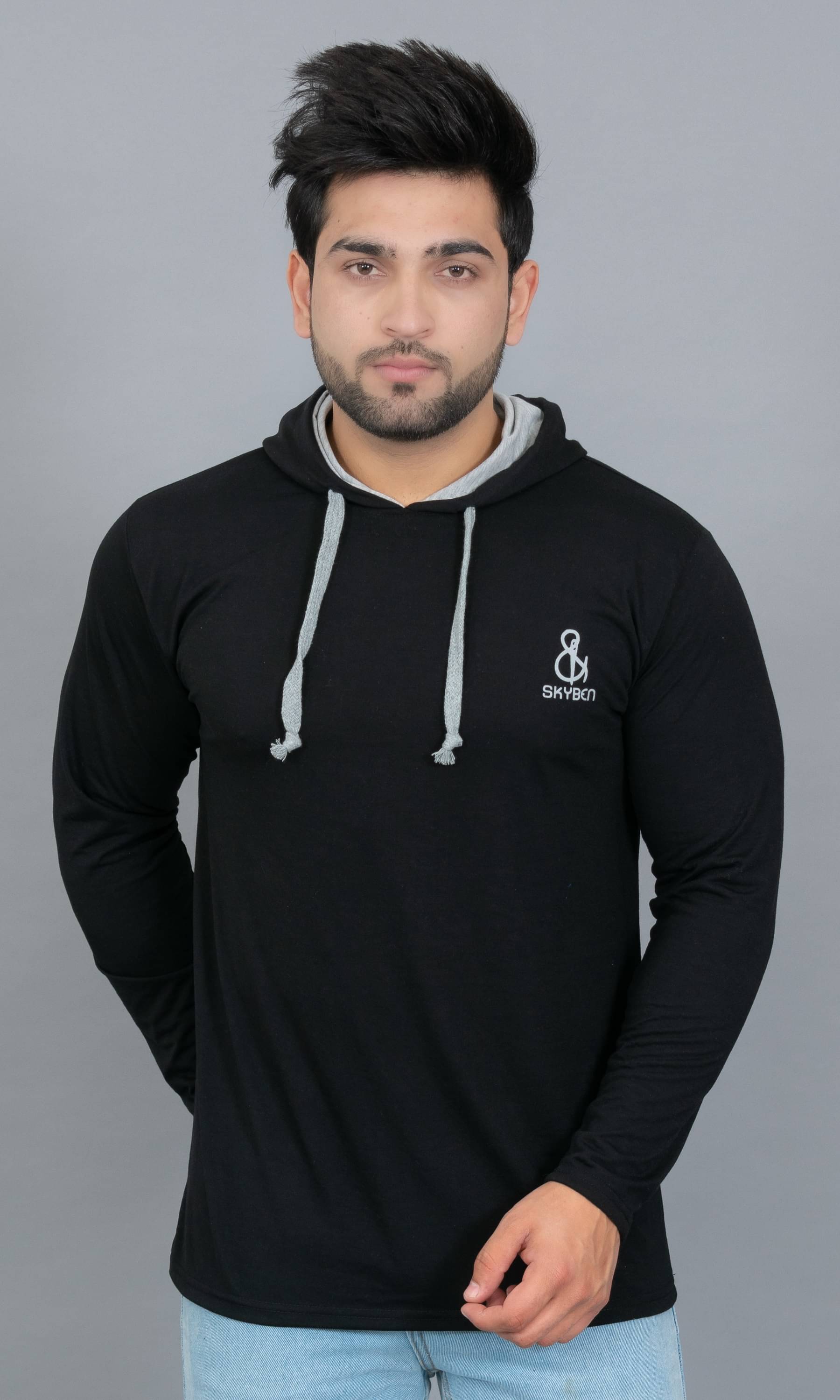     			SKYBEN - Black Polyester Regular Fit Men's T-Shirt ( Pack of 1 )