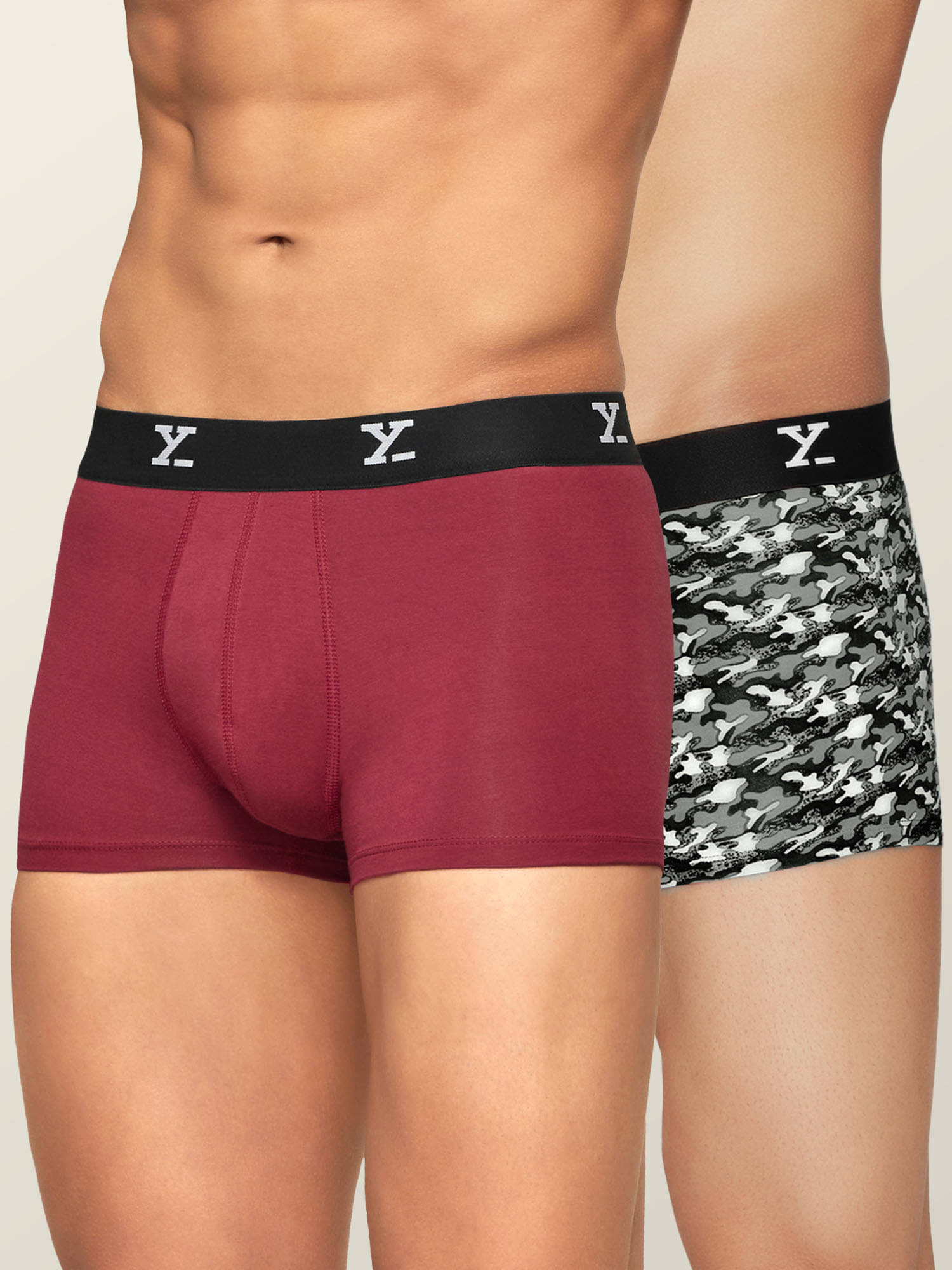 XYXX Pack of 2 Modal Trunks For Men's ( Multicolor ) XYXX Pack of 2 Modal Trunks For Men's ( Multicolor )