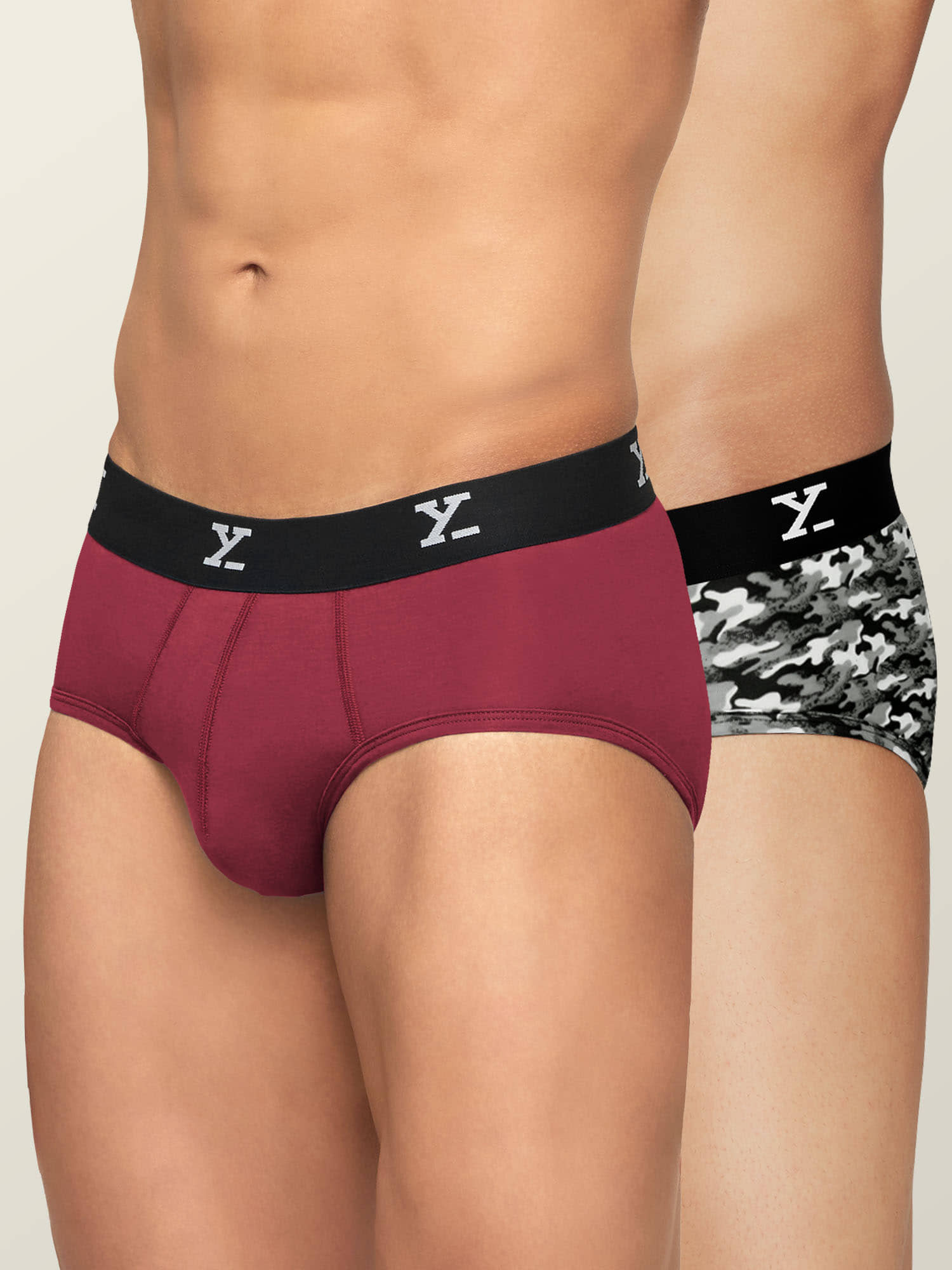 XYXX Pack of 2 Modal Briefs For Men's ( Multicolor )