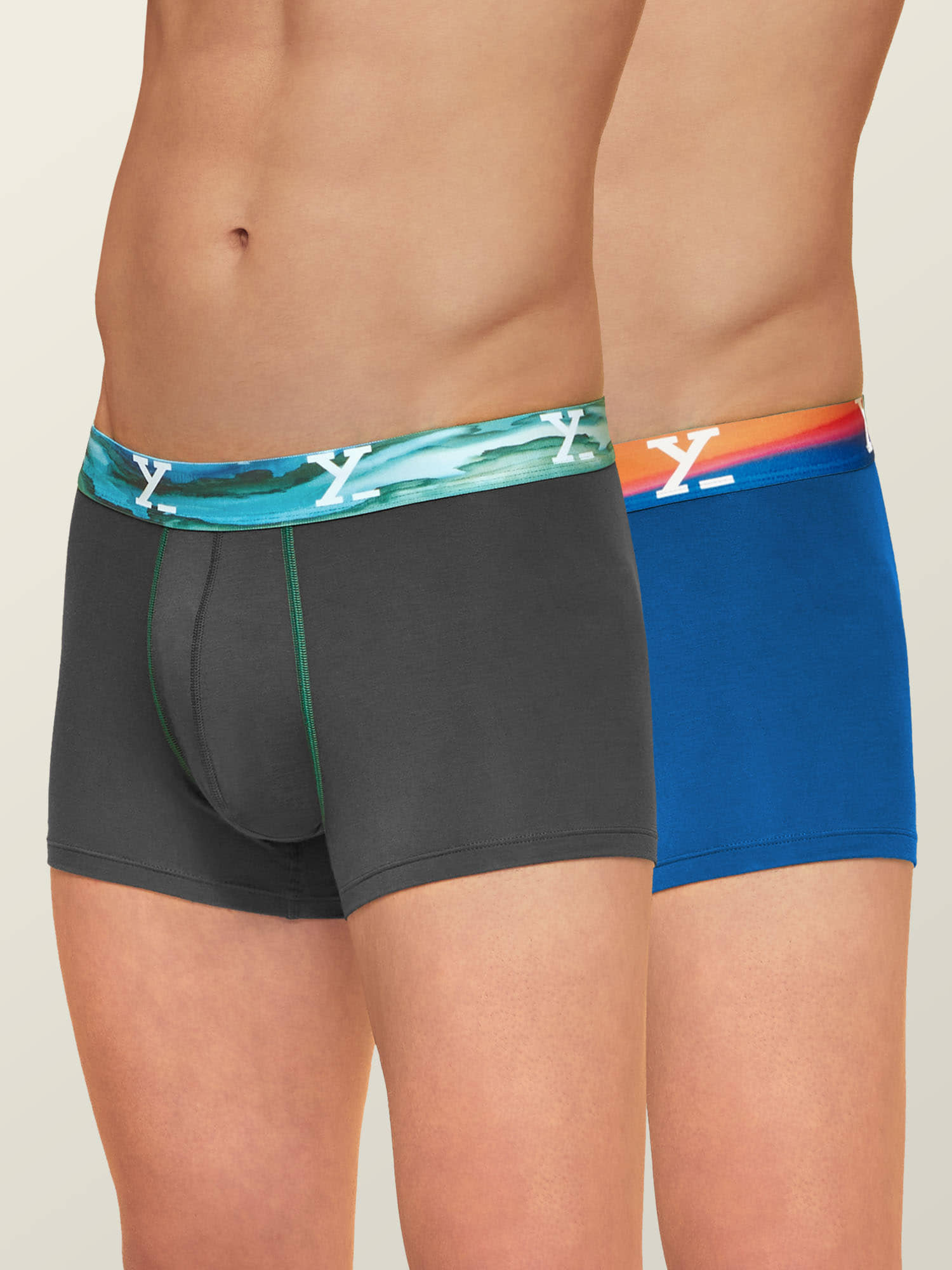 XYXX Pack of 2 Modal Men's Trunks ( Multicolor )