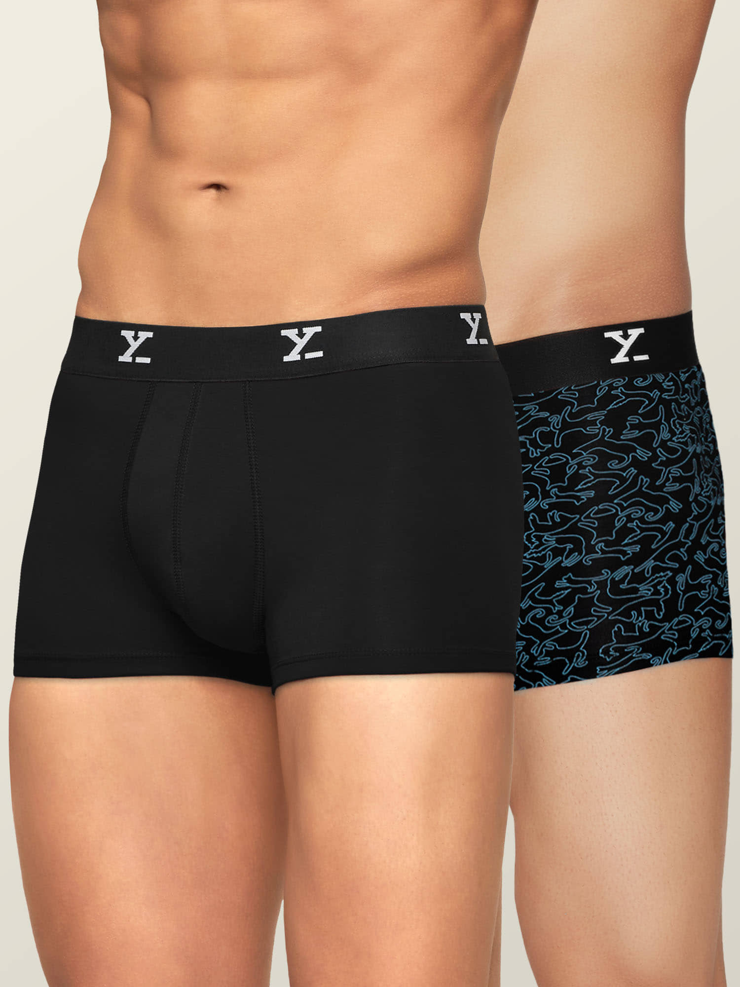 XYXX Pack of 2 Modal Trunks For Men's ( Multicolor )