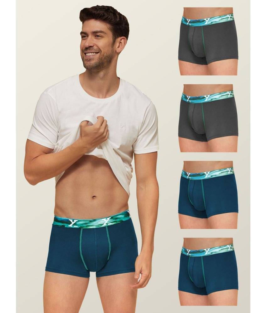 XYXX Pack of 5 Modal Trunks For Men's ( Multicolor ) XYXX Pack of 5 Modal Trunks For Men's ( Multicolor )